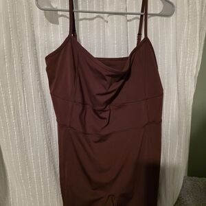 Fabletics Brown Women's Shorts Bodysuit